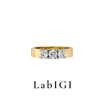 0.75 Karat IGI Sertifikalı Laboratuvar Üretimi Pırlanta Altın Yüzük